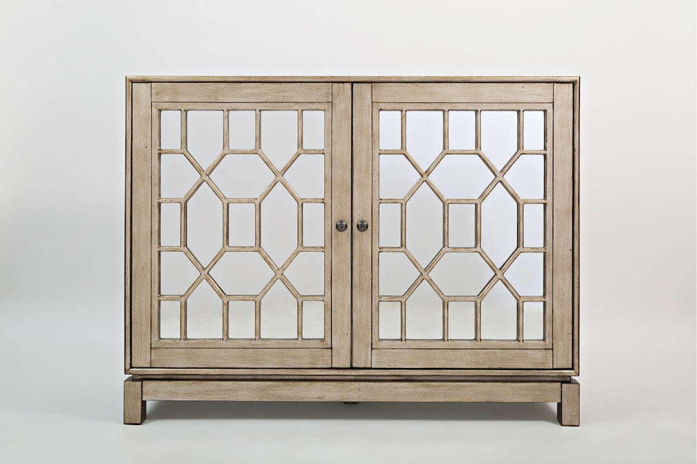Jofran - Casa Bella 50in Mirrored CONSOLE IN Vintage Silver - 1550-50 view 1