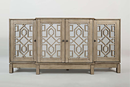 Jofran - Casa Bella 70in Mirrored CONSOLE IN Vintage Silver - 1550-70 view 1