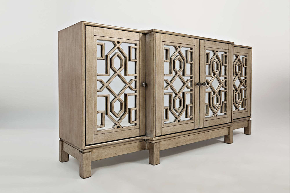 Jofran - Casa Bella 70in Mirrored CONSOLE IN Vintage Silver - 1550-70 view 2