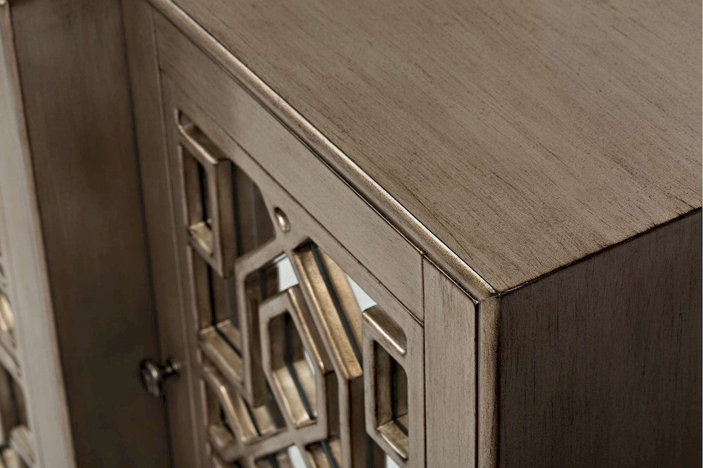 Jofran - Casa Bella 70in Mirrored CONSOLE IN Vintage Silver - 1550-70 view 6