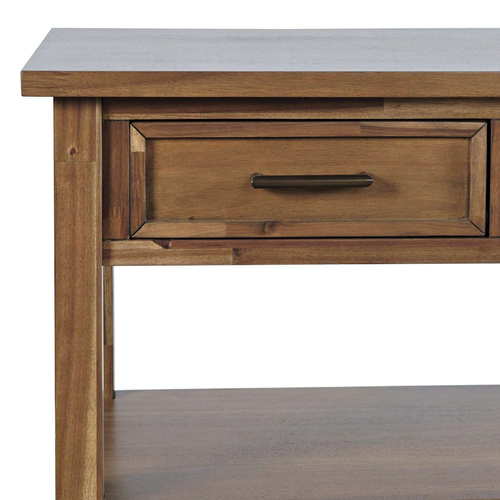 Jofran - Claremont 50in Transitional Rustic Wood Sofa Console Table with Storage - 2400-4 view 7