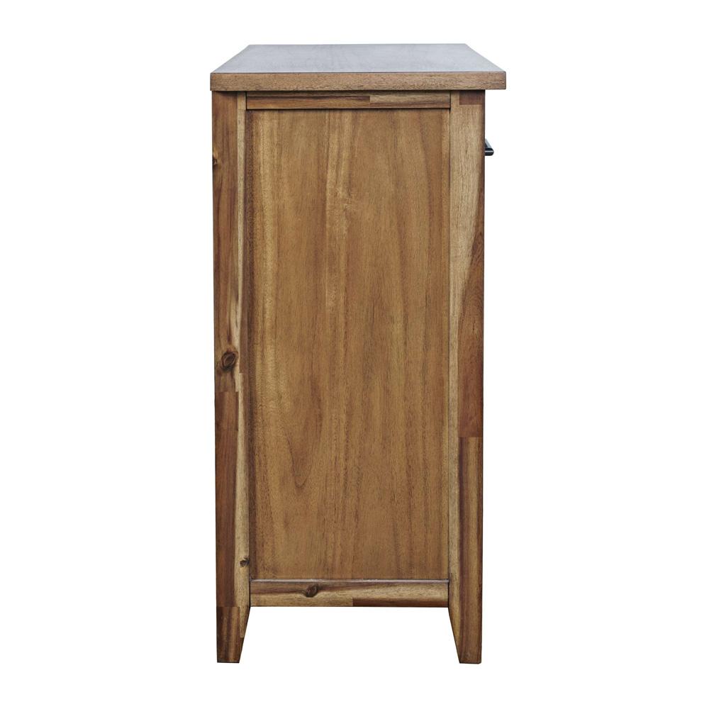 Jofran - Claremont Transitional Rustic 32in Electric Fireplace Wire Brushed Console TV Stand in Wire Brush Brown - 2400-FP32 veiw 3