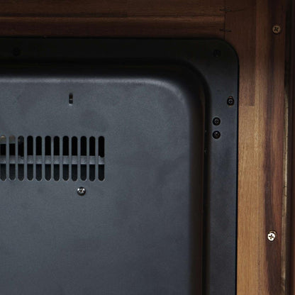 Jofran - Claremont Transitional Rustic 32in Electric Fireplace Wire Brushed Console TV Stand in Wire Brush Brown - 2400-FP32 veiw 7