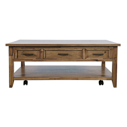 Jofran - Claremont Transitional Rustic Wood Lift-Top Coffee Table with Wheels - 2400-1 view 1