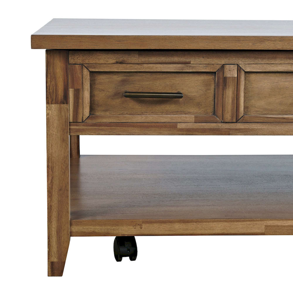 Jofran - Claremont Transitional Rustic Wood Lift-Top Coffee Table with Wheels - 2400-1 view 8
