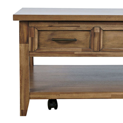 Jofran - Claremont Transitional Rustic Wood Lift-Top Coffee Table with Wheels - 2400-1 view 8