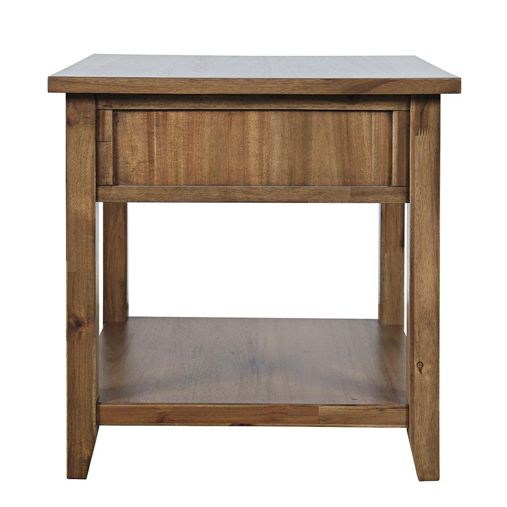 Jofran - Claremont Transitional Rustic Wood Square End Table with Storage - 2400-3 veiw 3