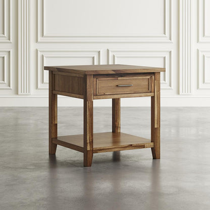 Jofran - Claremont Transitional Rustic Wood Square End Table with Storage - 2400-3 veiw 5