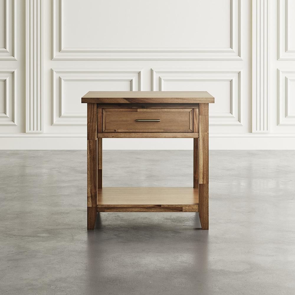 Jofran - Claremont Transitional Rustic Wood Square End Table with Storage - 2400-3 veiw 6