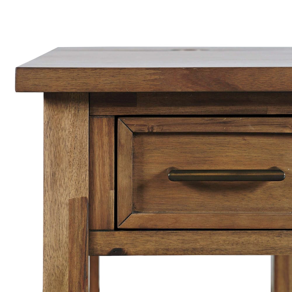 Jofran - Claremont Transitional Rustic Wood USB Charging End Table with Storage - 2400-7 view 8