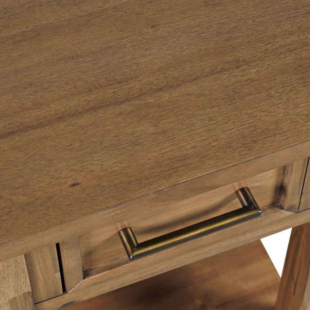 Jofran - Claremont Transitional Rustic Wood USB Charging End Table with Storage - 2400-7 view 9