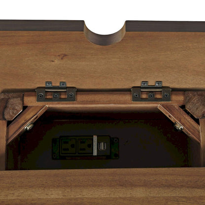 Jofran - Claremont Transitional Rustic Wood USB Charging End Table with Storage - 2400-7 view 10