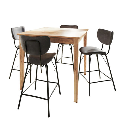 Jofran - Colby Five Piece Square Solid Wood Counter Height Dining Set, Grey - 2271-COLBYC-4OWNGRY view 1