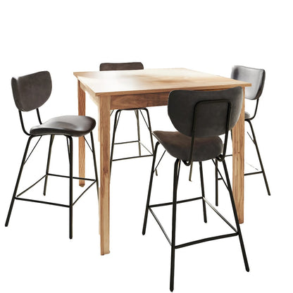 Jofran - Colby Five Piece Square Solid Wood Counter Height Dining Set, Grey - 2271-COLBYC-4OWNGRY view 2