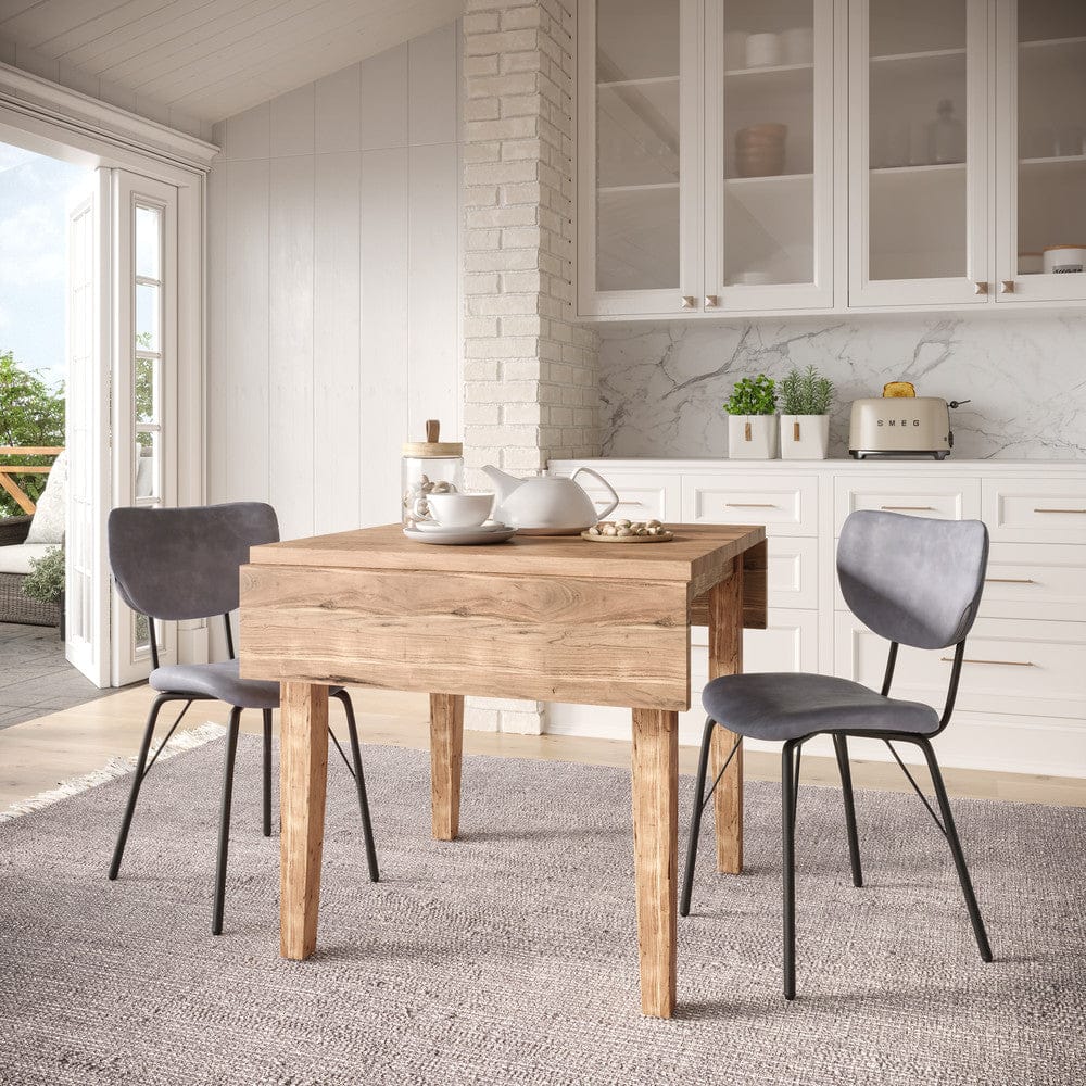 Jofran - Colby Three Piece Dropleaf Solid Wood Dining Set, Grey - 2271-COLBYD-2OWNGRY view 11
