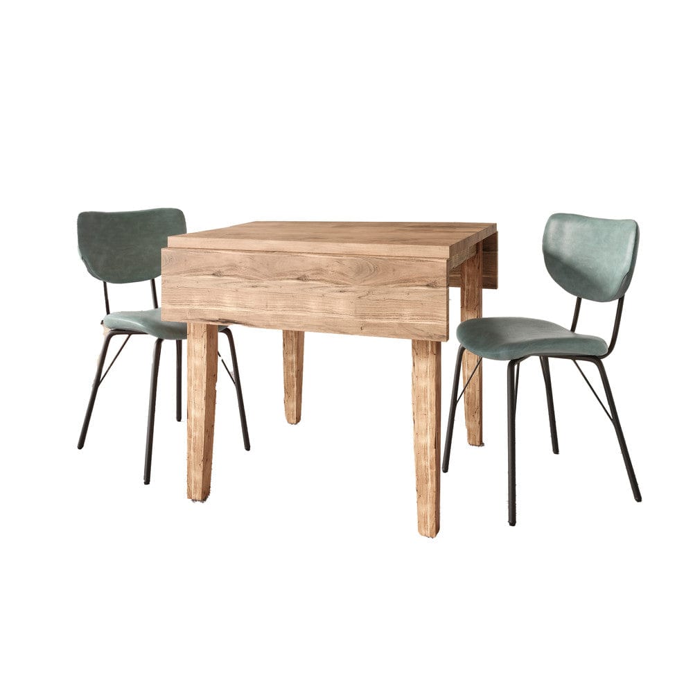 Jofran - Colby Three Piece Dropleaf Solid Wood Dining Set, Jade - 2271-COLBYD-2OWNJD view 2