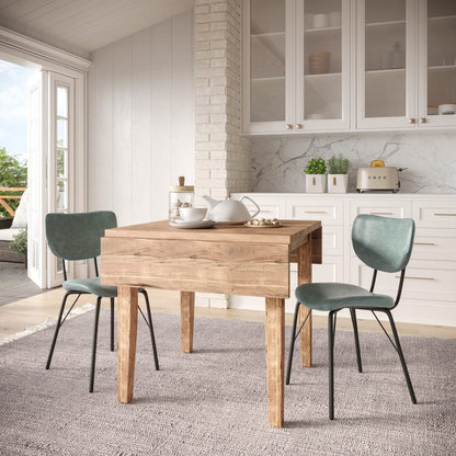 Jofran - Colby Three Piece Dropleaf Solid Wood Dining Set, Jade - 2271-COLBYD-2OWNJD view 11