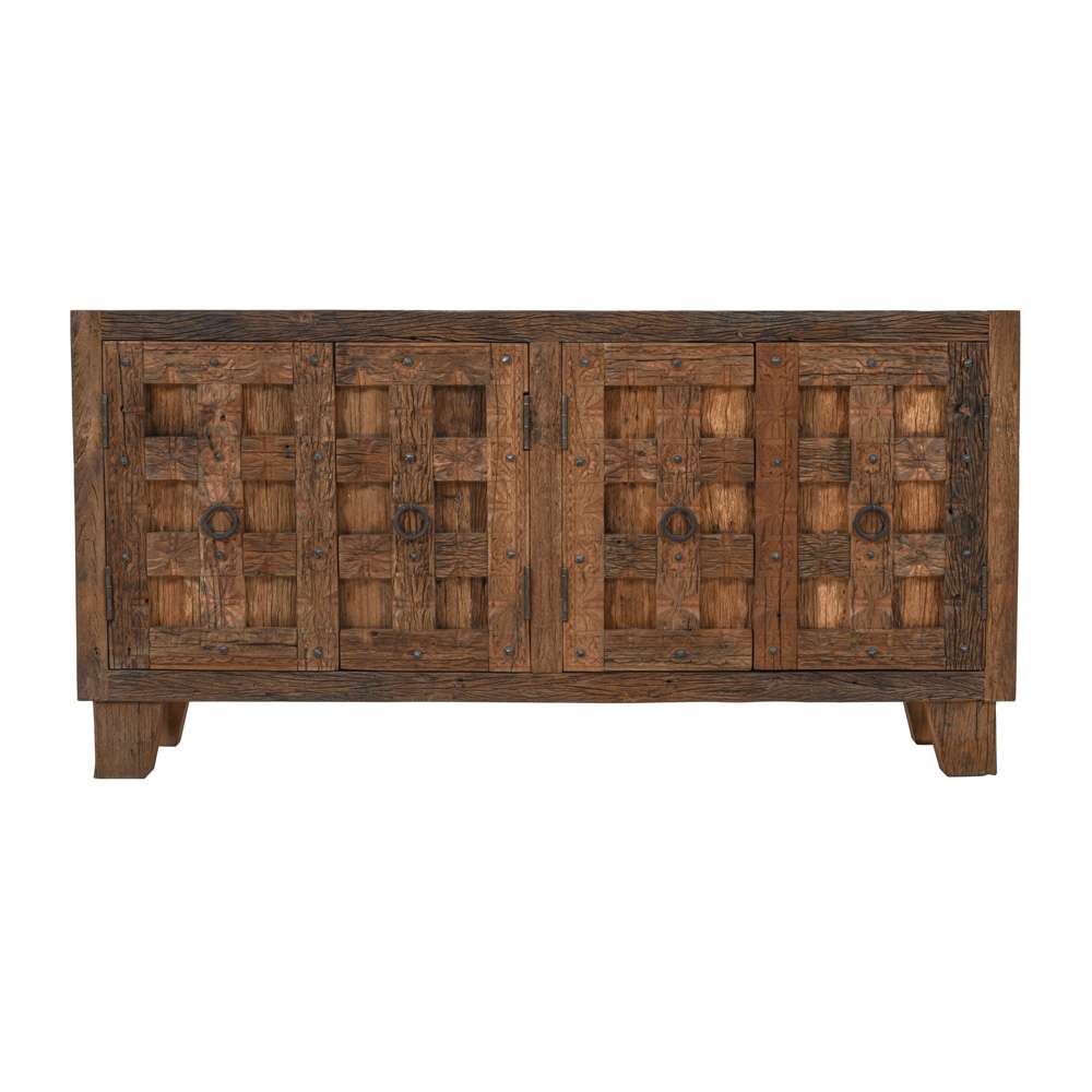 Jofran - Colton 71in Reclaimed Solid Wood Four Door Accent Storage Cabinet Sideboard - 2385-72 veiw 2