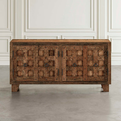 Jofran - Colton 71in Reclaimed Solid Wood Four Door Accent Storage Cabinet Sideboard - 2385-72 view 7