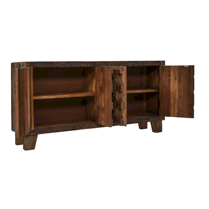 Jofran - Colton 71in Reclaimed Solid Wood Four Door Accent Storage Cabinet Sideboard - 2385-72 view 10