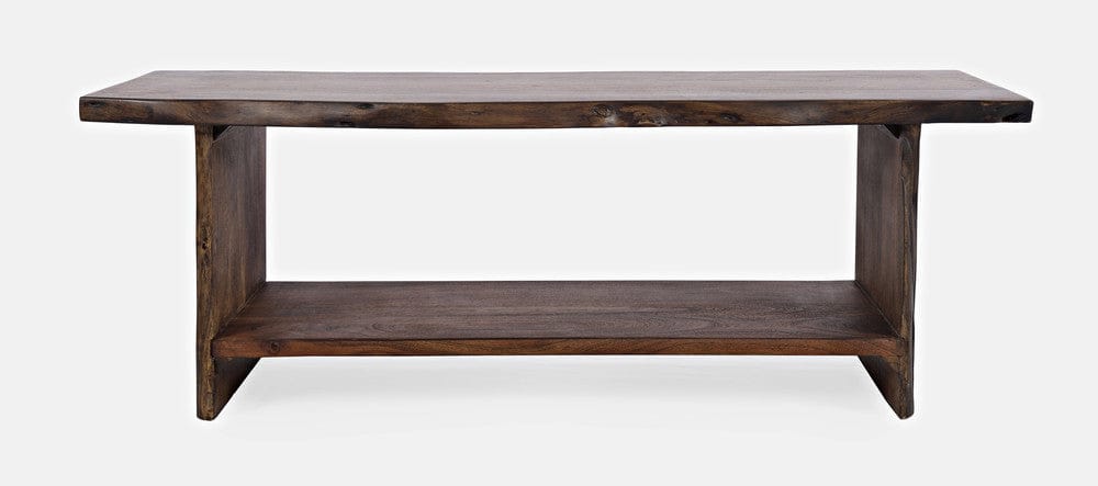 Jofran - Cooper Live Edge Solid Acacia Storage Bench - Chestnut - 1730-193LC view 2