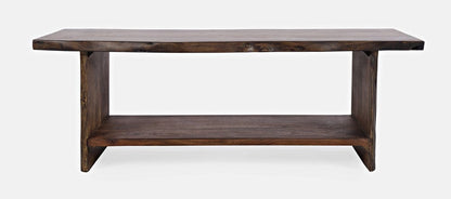 Jofran - Cooper Live Edge Solid Acacia Storage Bench - Chestnut - 1730-193LC view 2