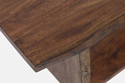 Jofran - Cooper Live Edge Solid Acacia Storage Bench - Chestnut - 1730-193LC view 9