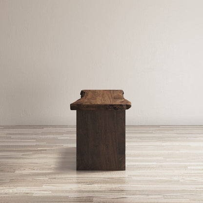 Jofran - Cooper Live Edge Solid Acacia Storage Bench - Chestnut - 1730-193LC view 10