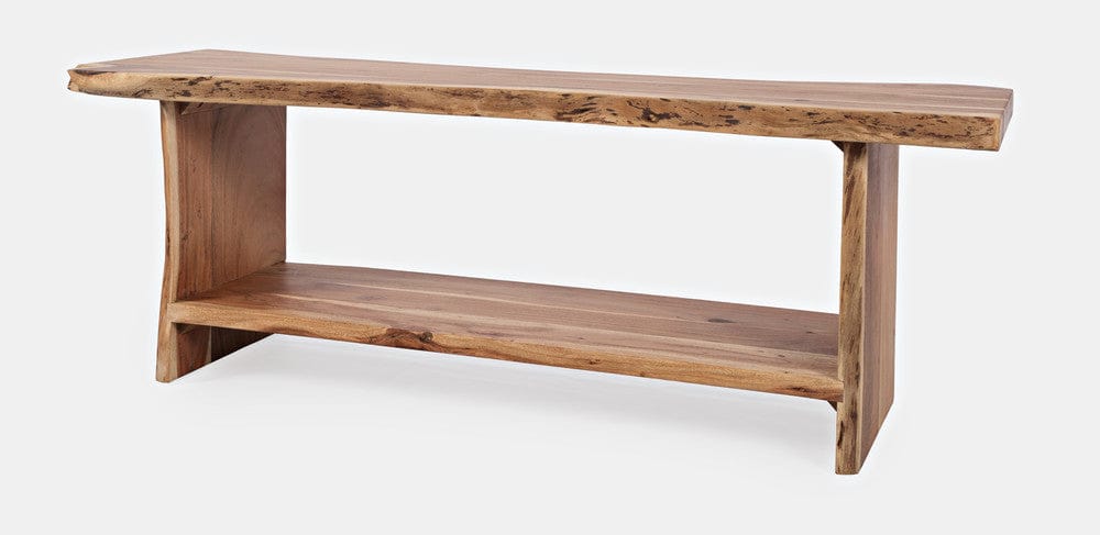 Jofran - Cooper Live Edge Solid Acacia Storage Bench - Natural - 1730-193N view 4