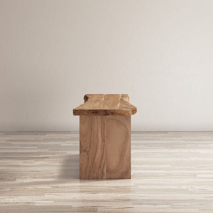 Jofran - Cooper Live Edge Solid Acacia Storage Bench - Natural - 1730-193N view 9