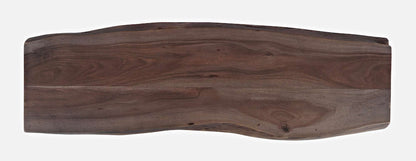 Jofran - Cooper Live Edge Solid Acacia Storage Bench - Slate - 1730-193S view 10