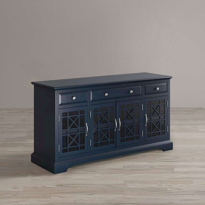 Jofran - Craftsman 60in Media Unit in Navy - 775-60_CLOSEOUT view 7