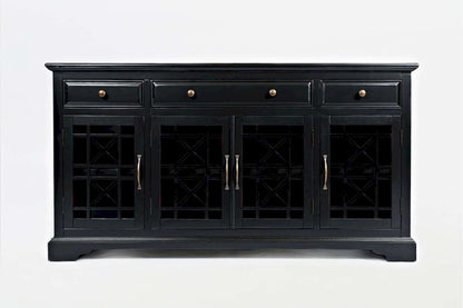 Jofran - Craftsman Antique Black 60in Media Unit - 275-60_CLOSEOUT view 1