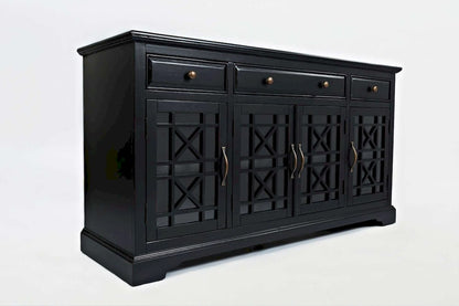 Jofran - Craftsman Antique Black 60in Media Unit - 275-60_CLOSEOUT view 2