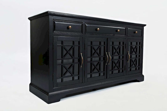 Jofran - Craftsman Antique Black 60in Media Unit - 275-60_CLOSEOUT view 2