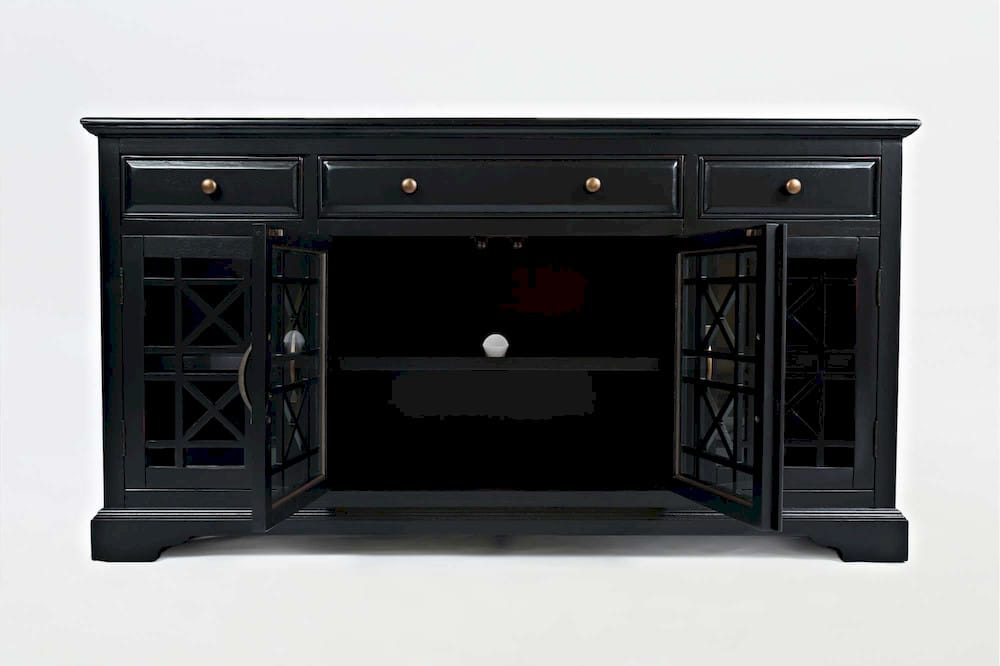 Jofran - Craftsman Antique Black 60in Media Unit - 275-60_CLOSEOUT view 3