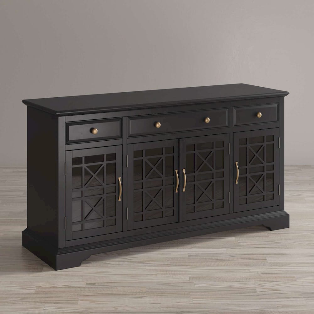 Jofran - Craftsman Antique Black 60in Media Unit - 275-60_CLOSEOUT view 5