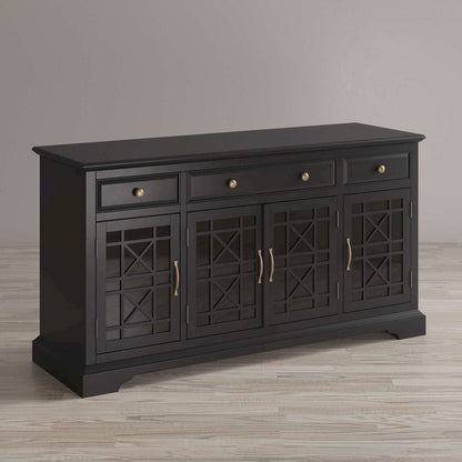 Jofran - Craftsman Antique Black 60in Media Unit - 275-60_CLOSEOUT view 5