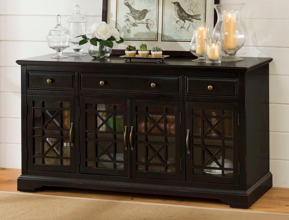 Jofran - Craftsman Antique Black 60in Media Unit - 275-60_CLOSEOUT view 7