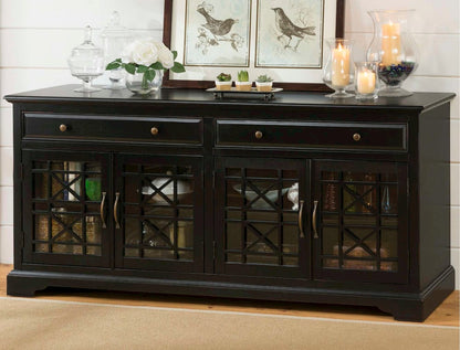 Jofran - Craftsman Antique Black 70in Media Unit - 275-9_CLOSEOUT view 7