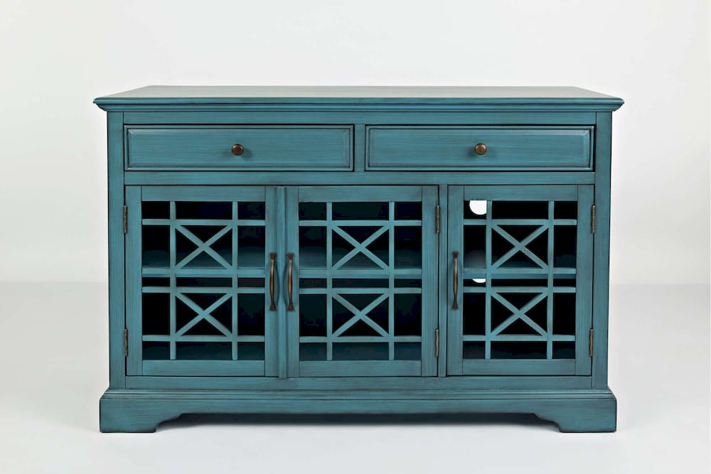 Jofran - Craftsman Antique Blue 50in Media Unit - 175-50_CLOSEOUT view 1