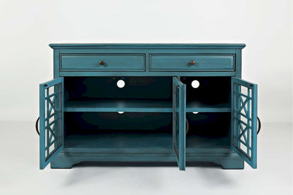 Jofran - Craftsman Antique Blue 50in Media Unit - 175-50_CLOSEOUT view 5