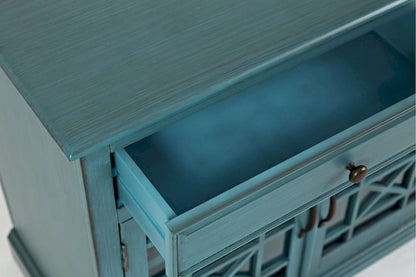 Jofran - Craftsman Antique Blue 50in Media Unit - 175-50_CLOSEOUT view 8