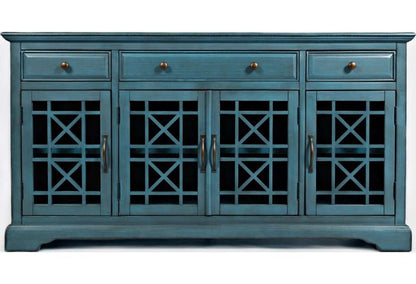 Jofran - Craftsman Antique Blue 60in Media Unit - 175-60 veiw 1