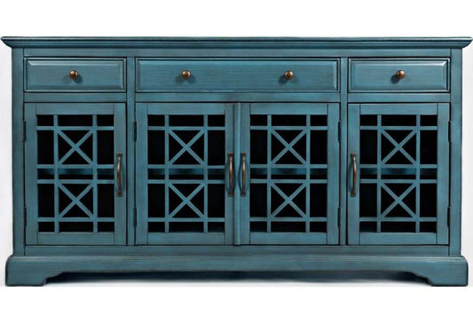 Jofran - Craftsman Antique Blue 60in Media Unit - 175-60 veiw 1