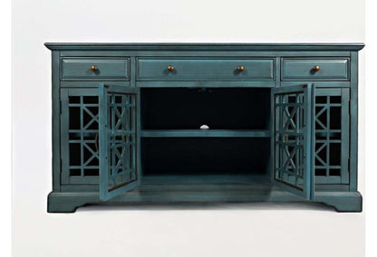 Jofran - Craftsman Antique Blue 60in Media Unit - 175-60 veiw 2