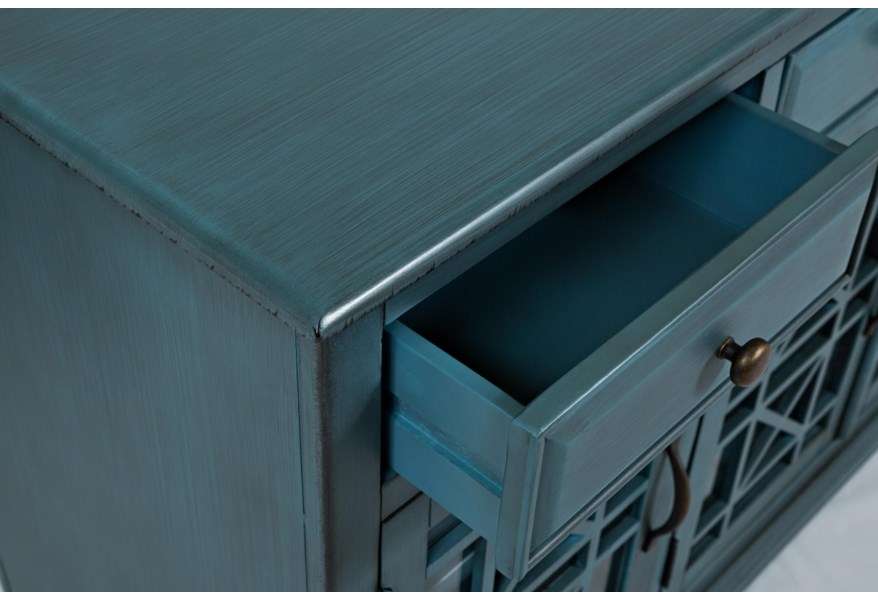 Jofran - Craftsman Antique Blue 60in Media Unit - 175-60 veiw 5