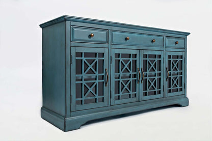 Jofran - Craftsman Antique Blue 60in Media Unit - 175-60 view 2