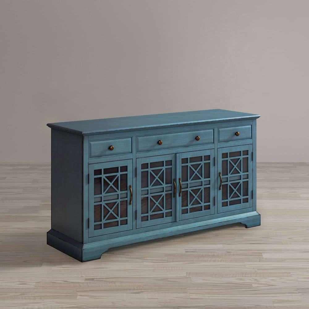 Jofran - Craftsman Antique Blue 60in Media Unit - 175-60 view 6