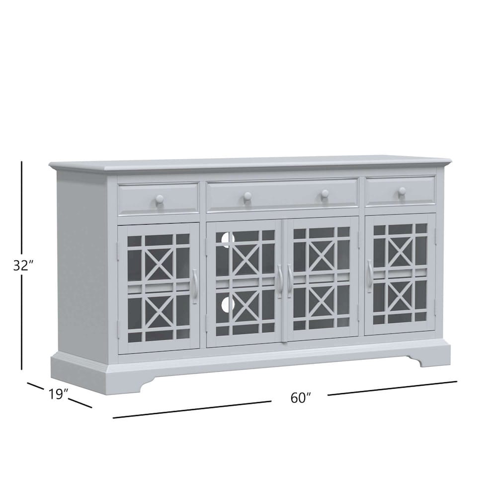 Jofran - Craftsman Antique Blue 60in Media Unit - 175-60 view 10